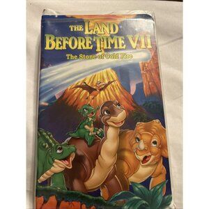 The Land Before Time VII The Stone of Cold Fire Clamshell VHS Tape Movie 2000